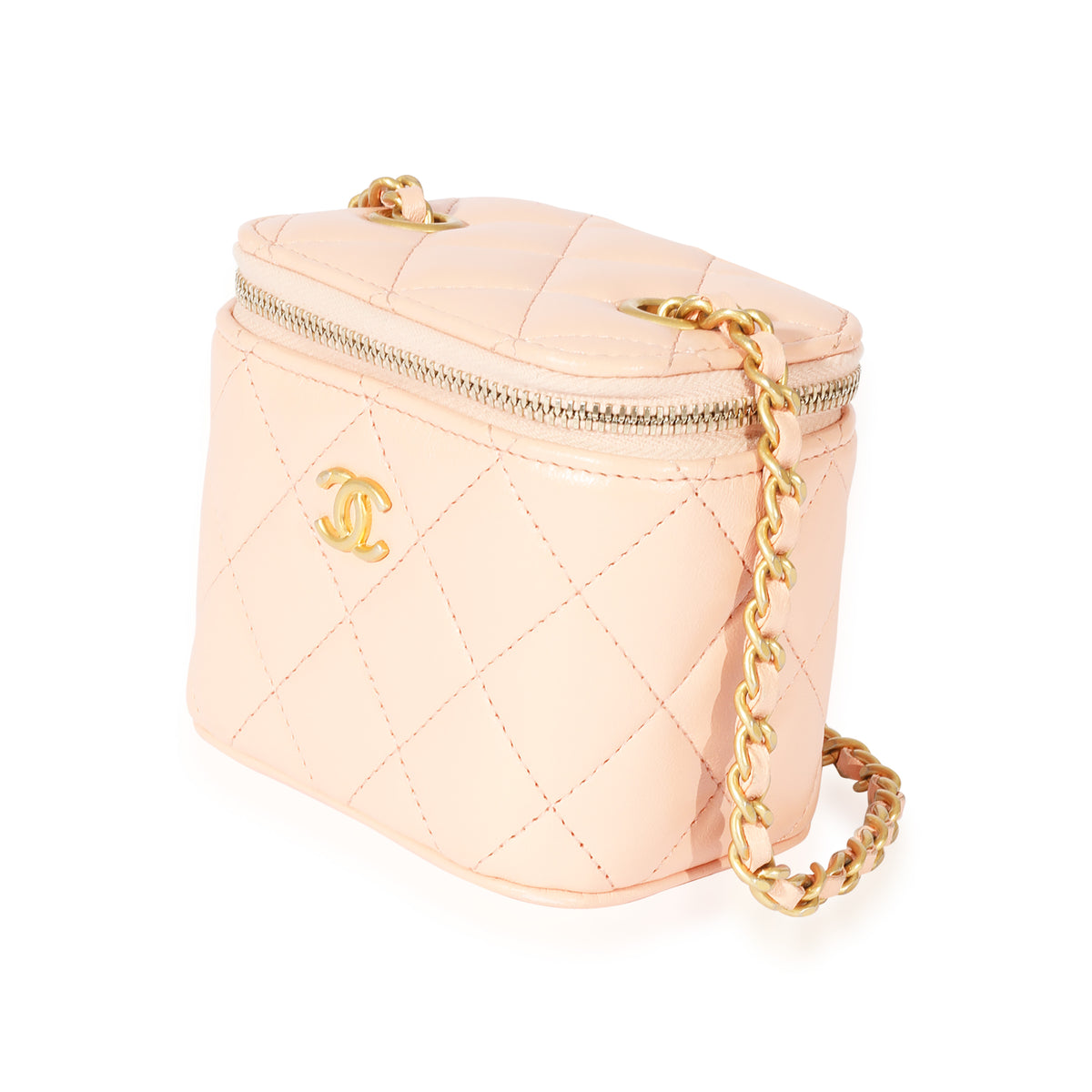 Chanel Pink Lambskin Pearl Crush Mini Vanity Case, myGemma, SG