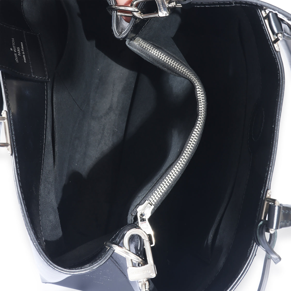 LOUIS VUITTON Kleber Epi Leather Shoulder Bag Black