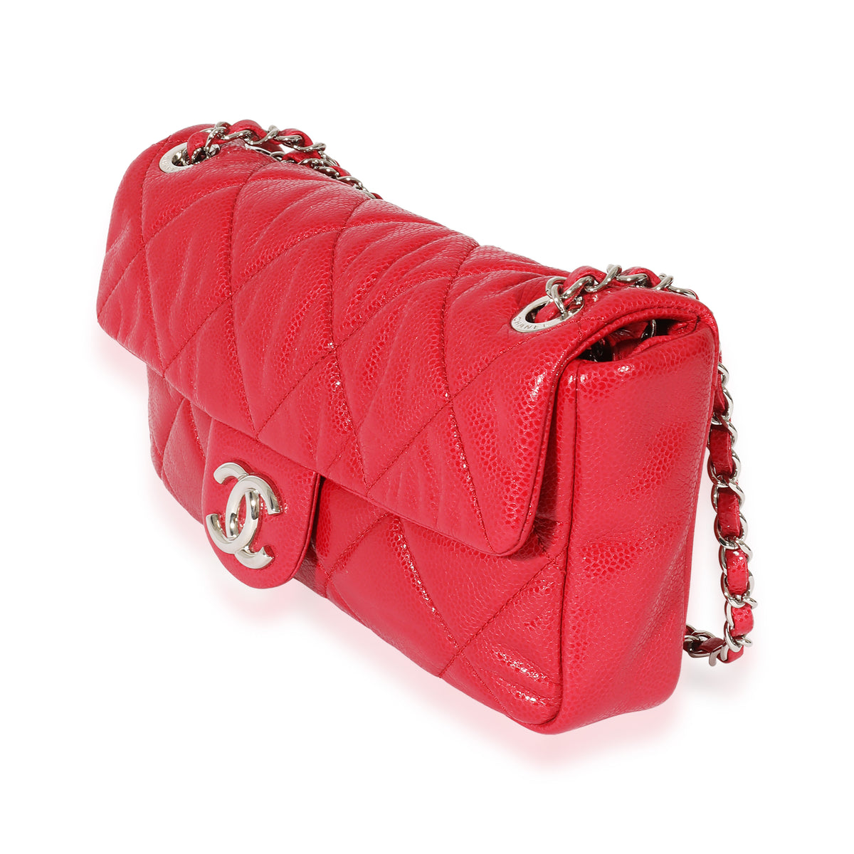 Chanel Red Caviar CC Flap Bag