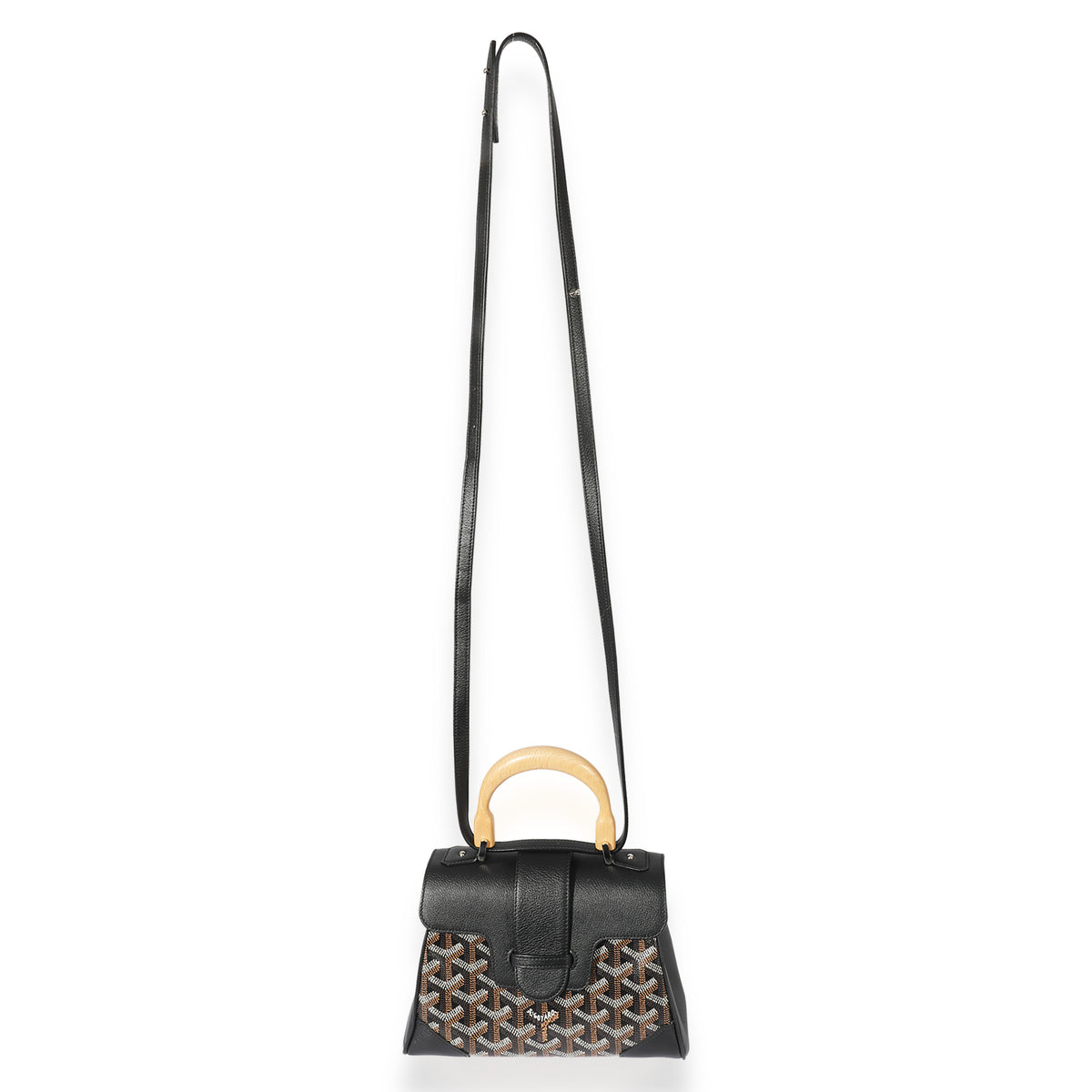 GOYARD Goyardine Mini Saigon Black Gold 1291340