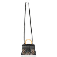 Goyard Black Goyardine Mini Saigon