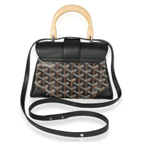 Goyard Black Goyardine Mini Saigon