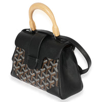 Goyard Black Goyardine Mini Saigon