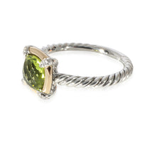 David Yurman Chatelaine Peridot Diamond Ring in 18k Yellow Gold/Sterling