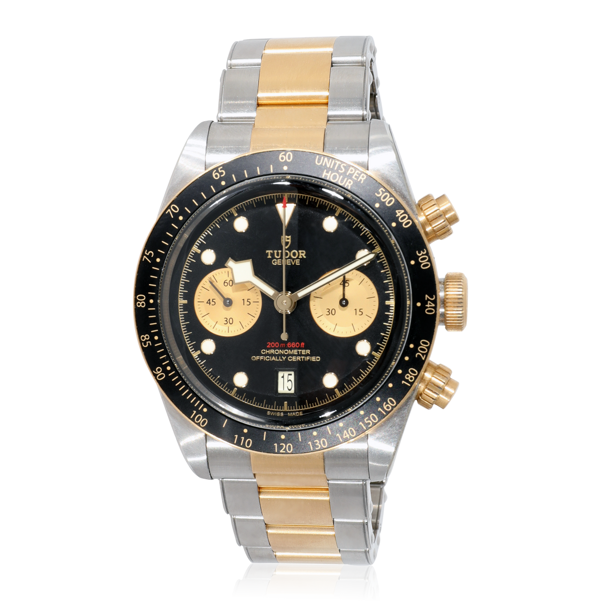 Tudor Black Bay Chrono 79363N Men's Watch in 18kt Stainless Steel/Yellow Gold