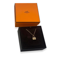 Hermes Amulettes Constance Pendant in 18k Rose Gold 0.44 CTW