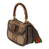 Gucci Bamboo 1947 Jumbo GG Small Handle Bag