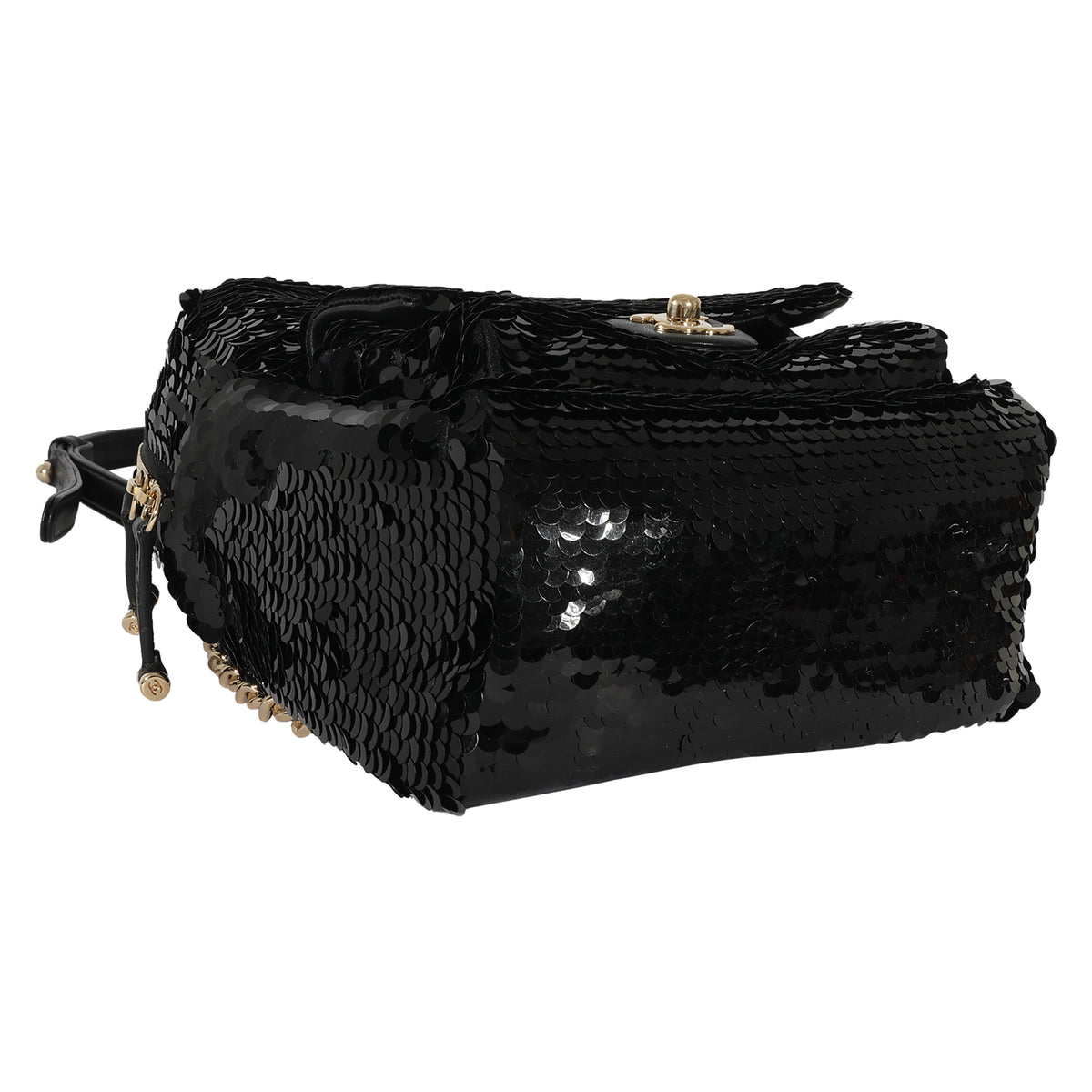 chanel leather backpack replica Chanel Black Sequin & Lambskin Small Backpack | myGemma