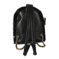 Chanel Black Sequin & Lambskin Small Backpack