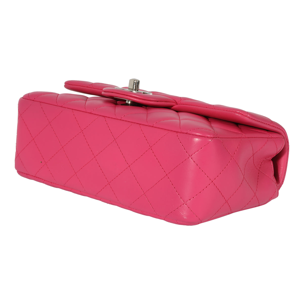 Chanel Pink Quilted Lambskin Mini Rectangular Classic Flap Bag, myGemma