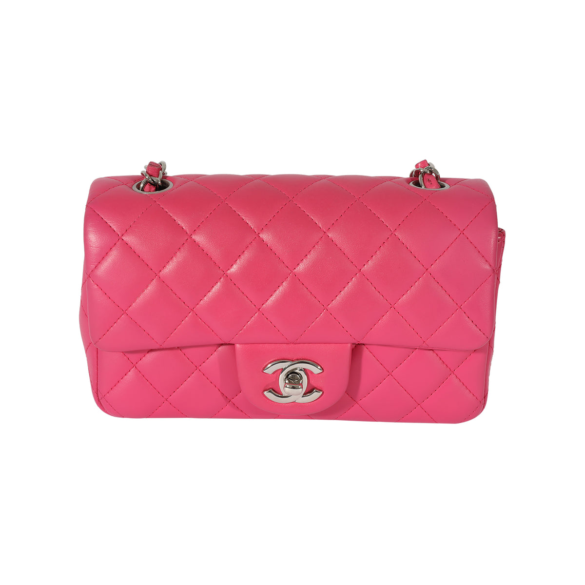 Chanel pink quilted handbag online