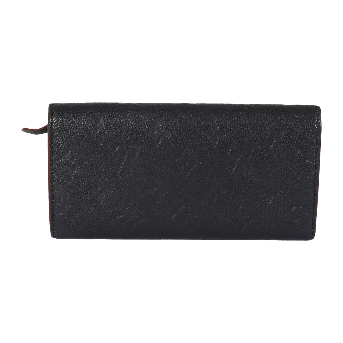 Louis Vuitton Monogram Empreinte Leather Emilie Wallet Marine Rouge M63918