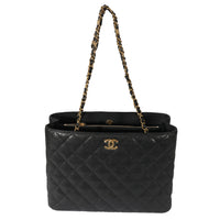 Chanel Black Caviar Shopping Tote