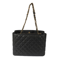 Chanel Black Caviar Shopping Tote