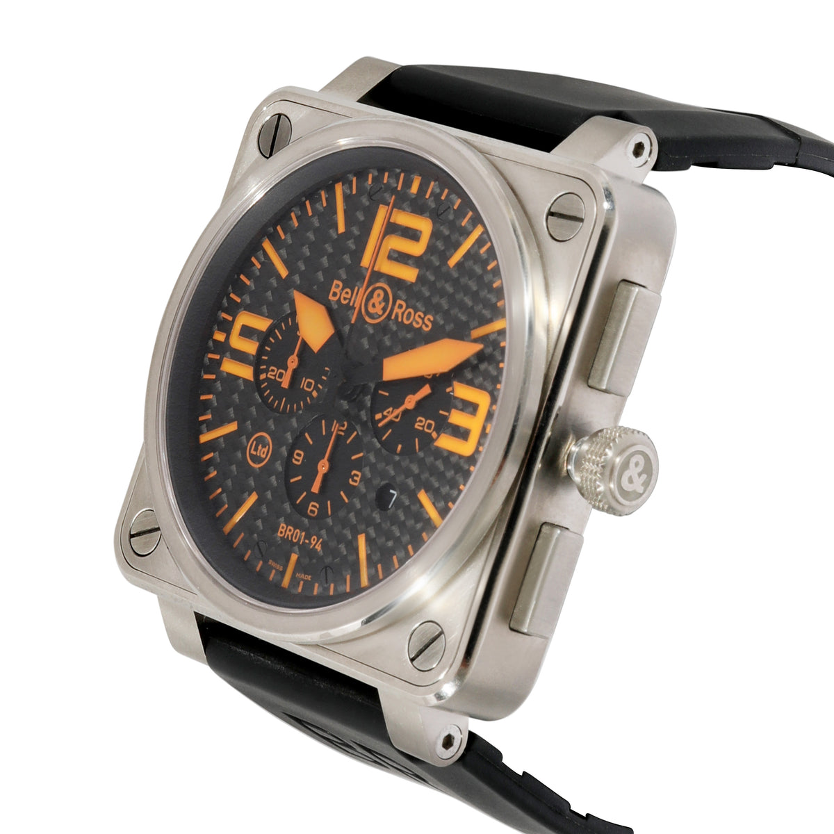 Bell & Ross Aviation BR01-94-TO Mens Watch in  Titanium