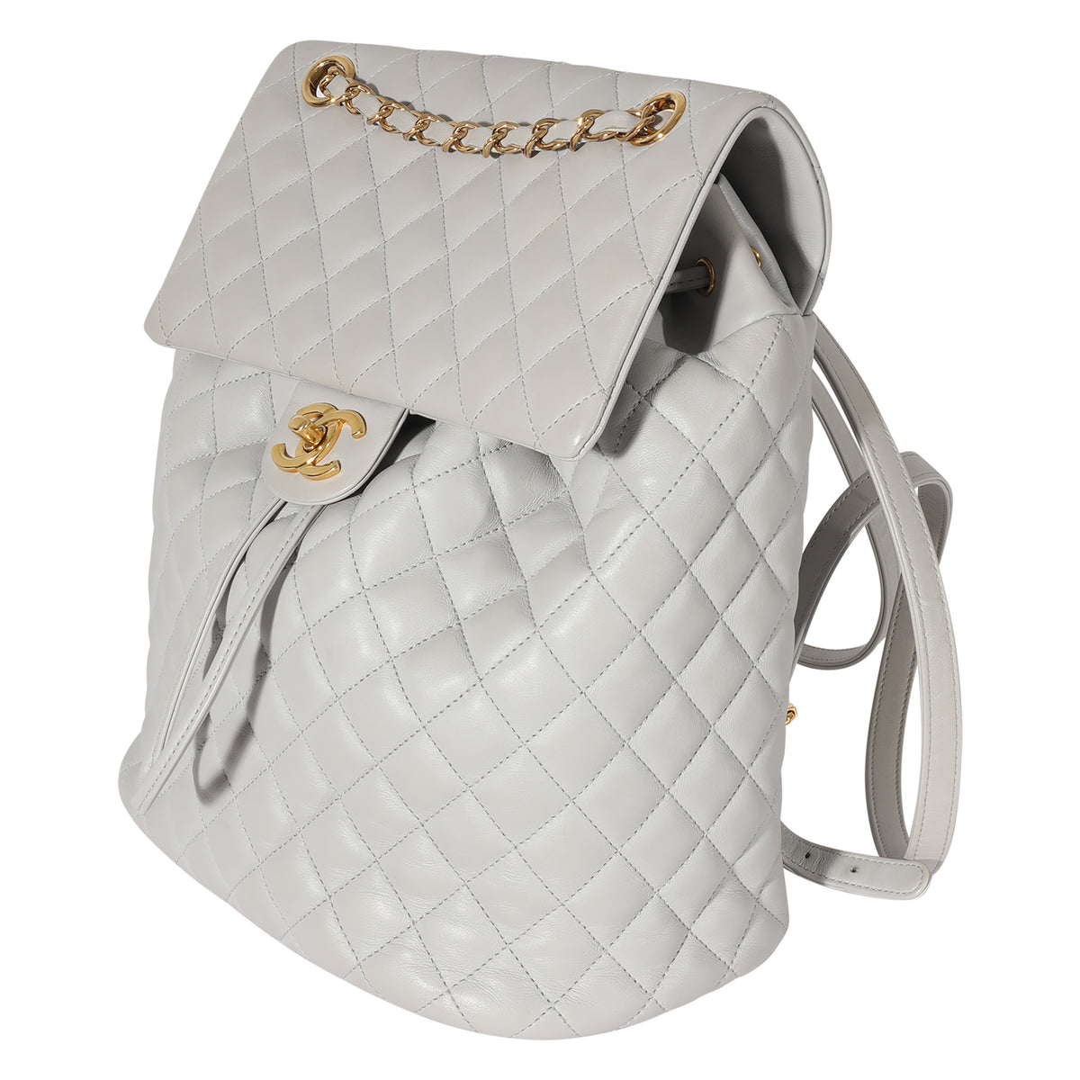 Chanel Grey Lambskin Large Urban Spirit Backpack