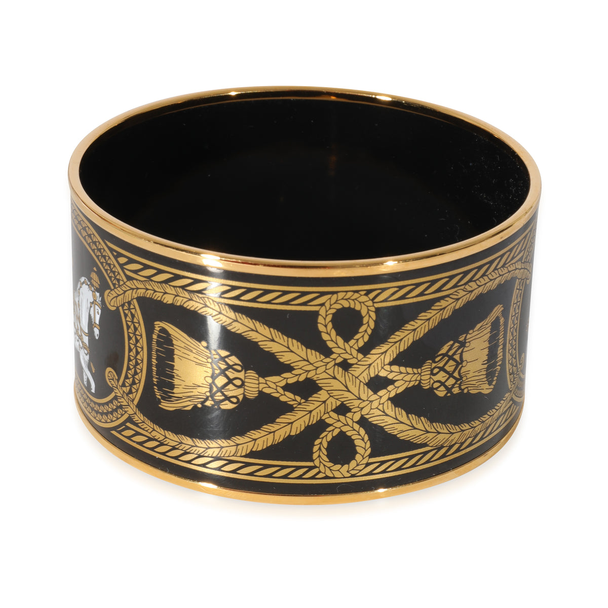 Hermès Enamel Grand Apparat Extra Wide Bangle