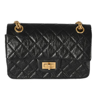 Chanel Black Calfskin 2.55 Reissue 224 Flap Bag