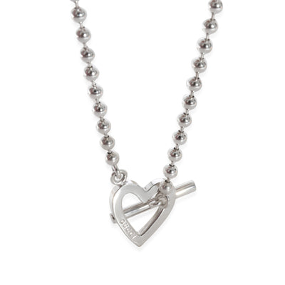 Gucci Boule Heart Toggle Necklace in Sterling Silver