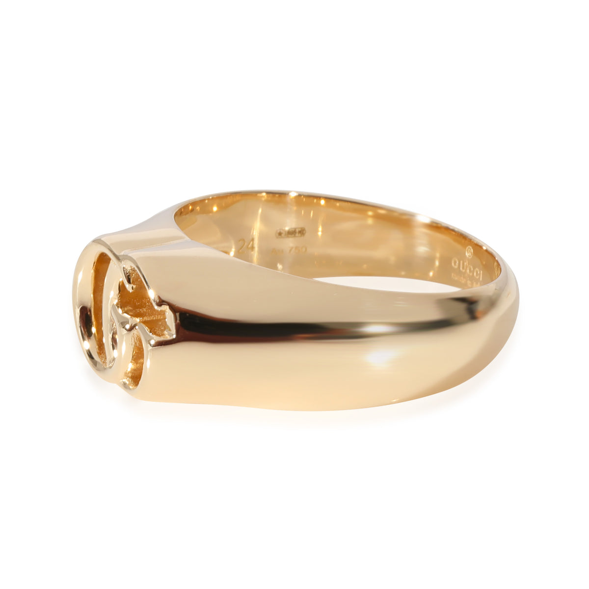 Gucci Men's 18k Gold GG Running Ring in Metallic