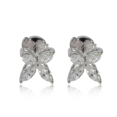 Tiffany & Co. Victoria Diamond Earrings in  Platinum 1.62 CTW