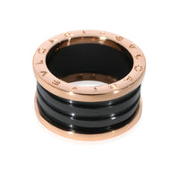 BVLGARI B.zero1 Fashion Ring in 18k Rose Gold/Ceramic