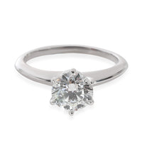 Tiffany & Co. Diamond Engagement Ring in Platinum F VS1 1.26 CTW