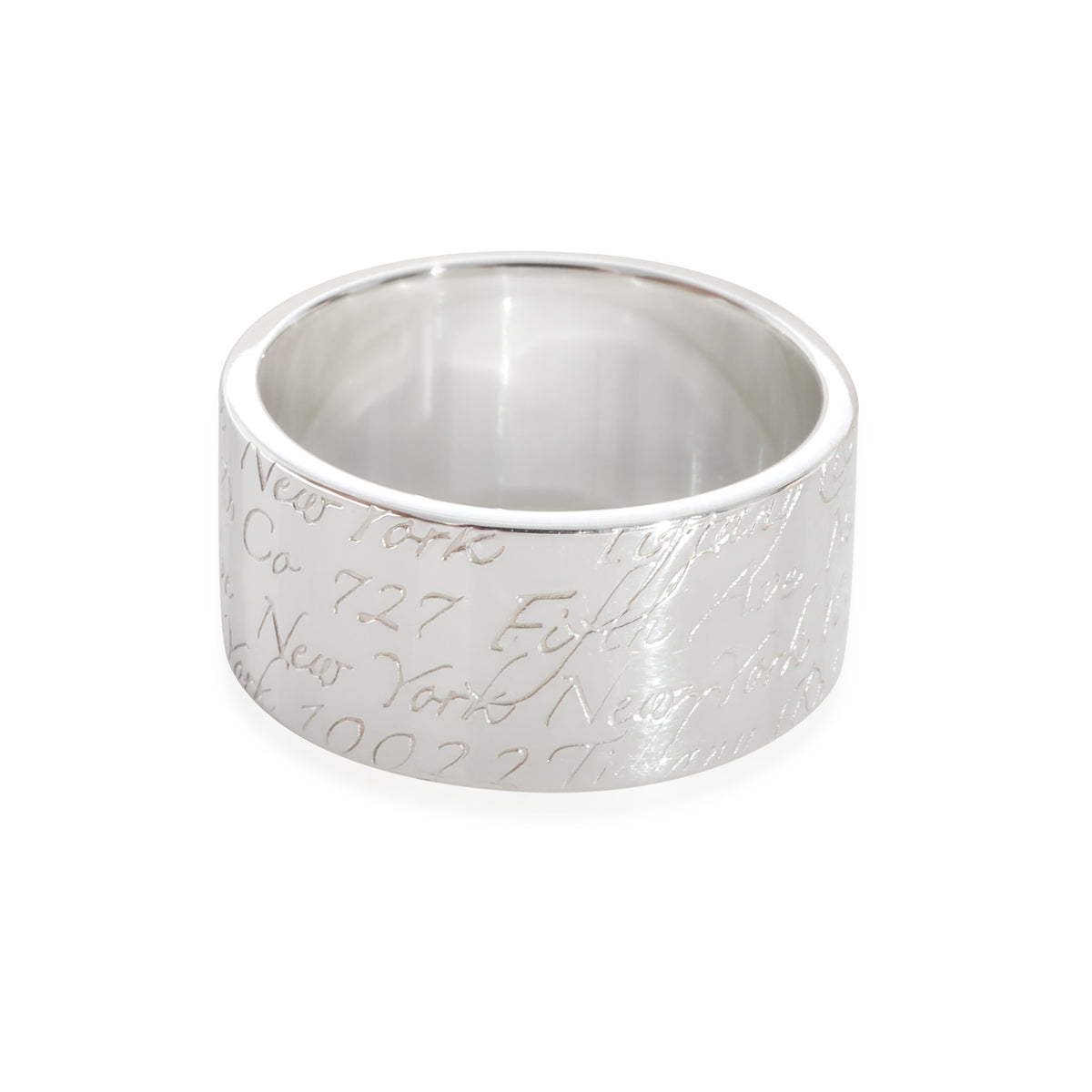 Tiffany & Co. Notes Wide Band in Sterling Silver | myGemma | Item #128057