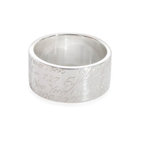 Tiffany & Co. Notes Wide Band in Sterling Silver