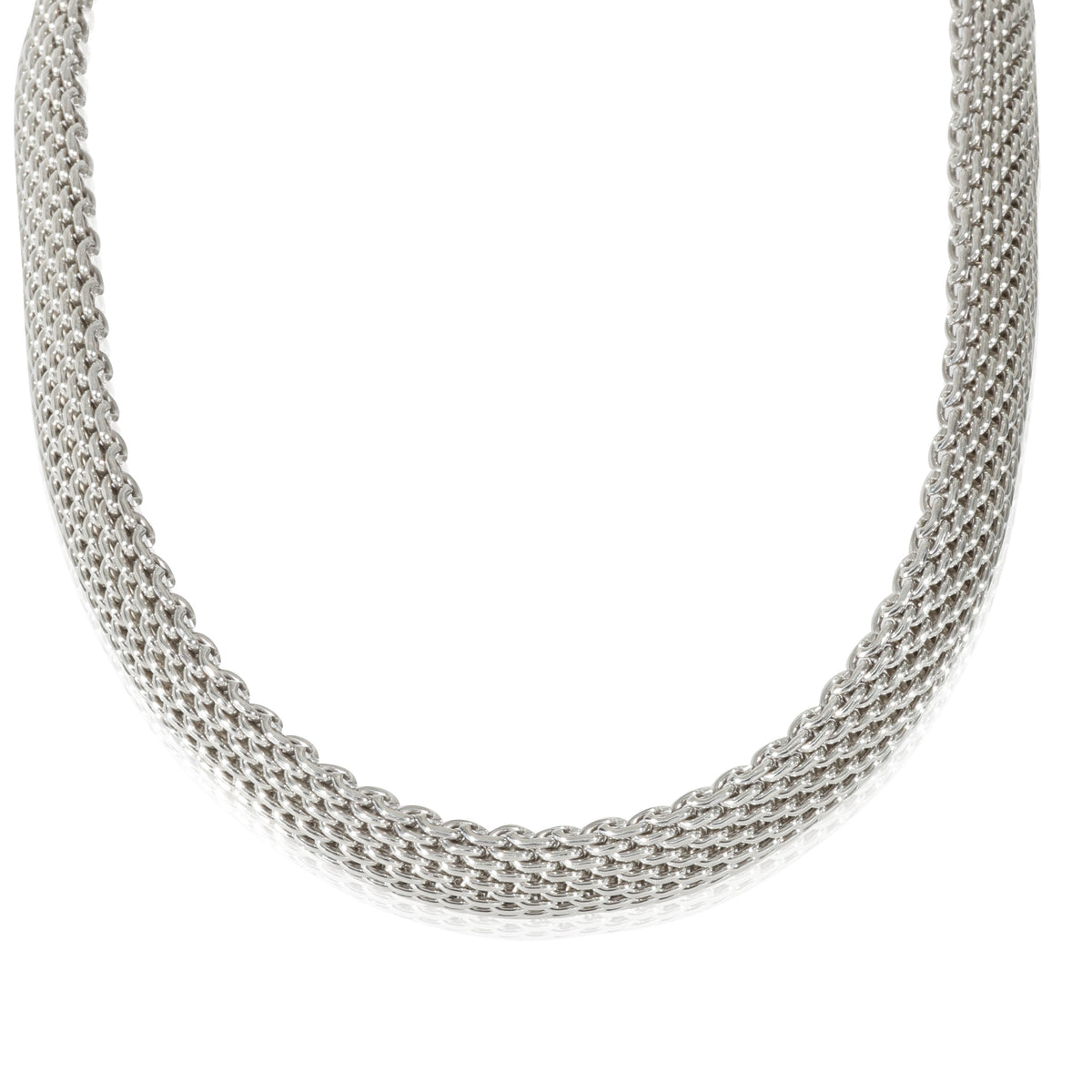 Tiffany & Co. Somerset Mesh Necklace in  Sterling Silver