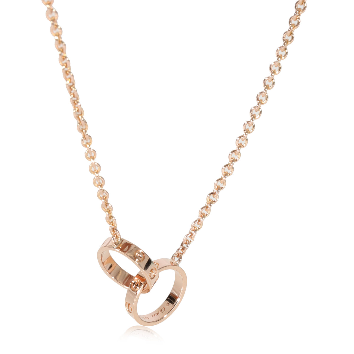 Cartier Love Interlocking Circle Necklace in 18K Rose Gold | myGemma ...