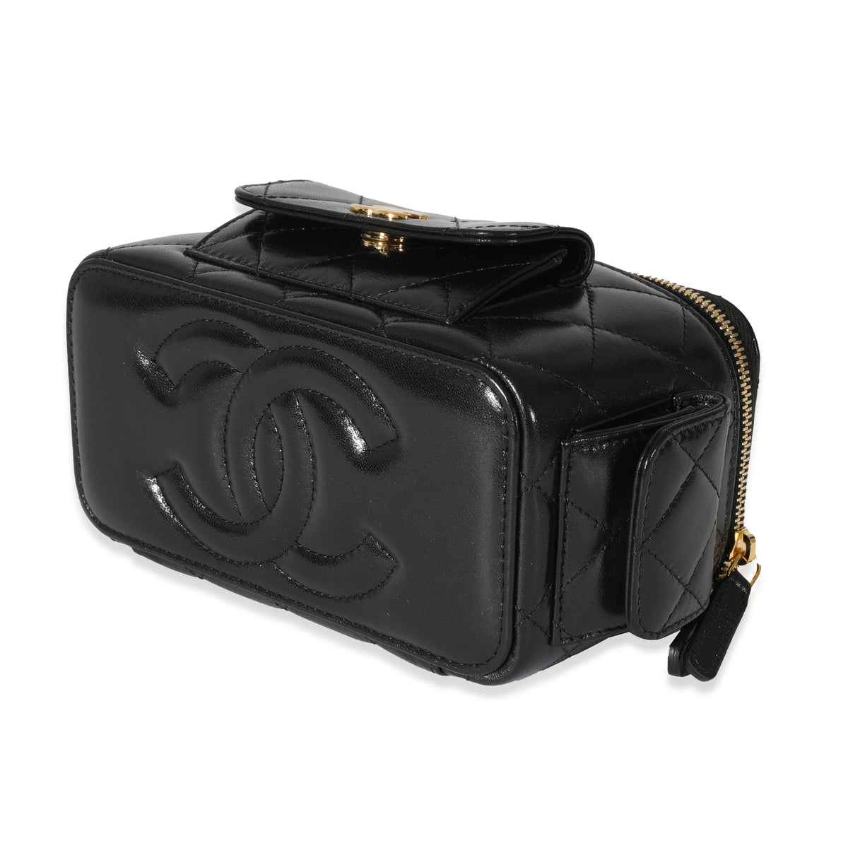 Chanel 22K Black Leather Vanity With Chain, myGemma, SG
