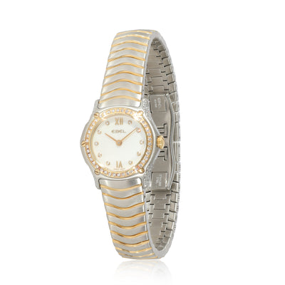 Ebel Classic Wave 1157F19-10 Womens Watch in 18kt Stainless Steel/Yellow Gold