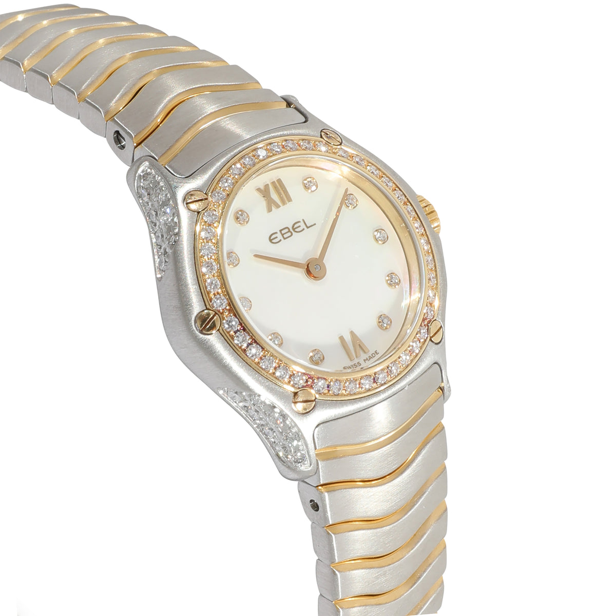 Ebel Classic Wave 1157F19-10 Womens Watch in 18kt Stainless Steel/Yellow Gold