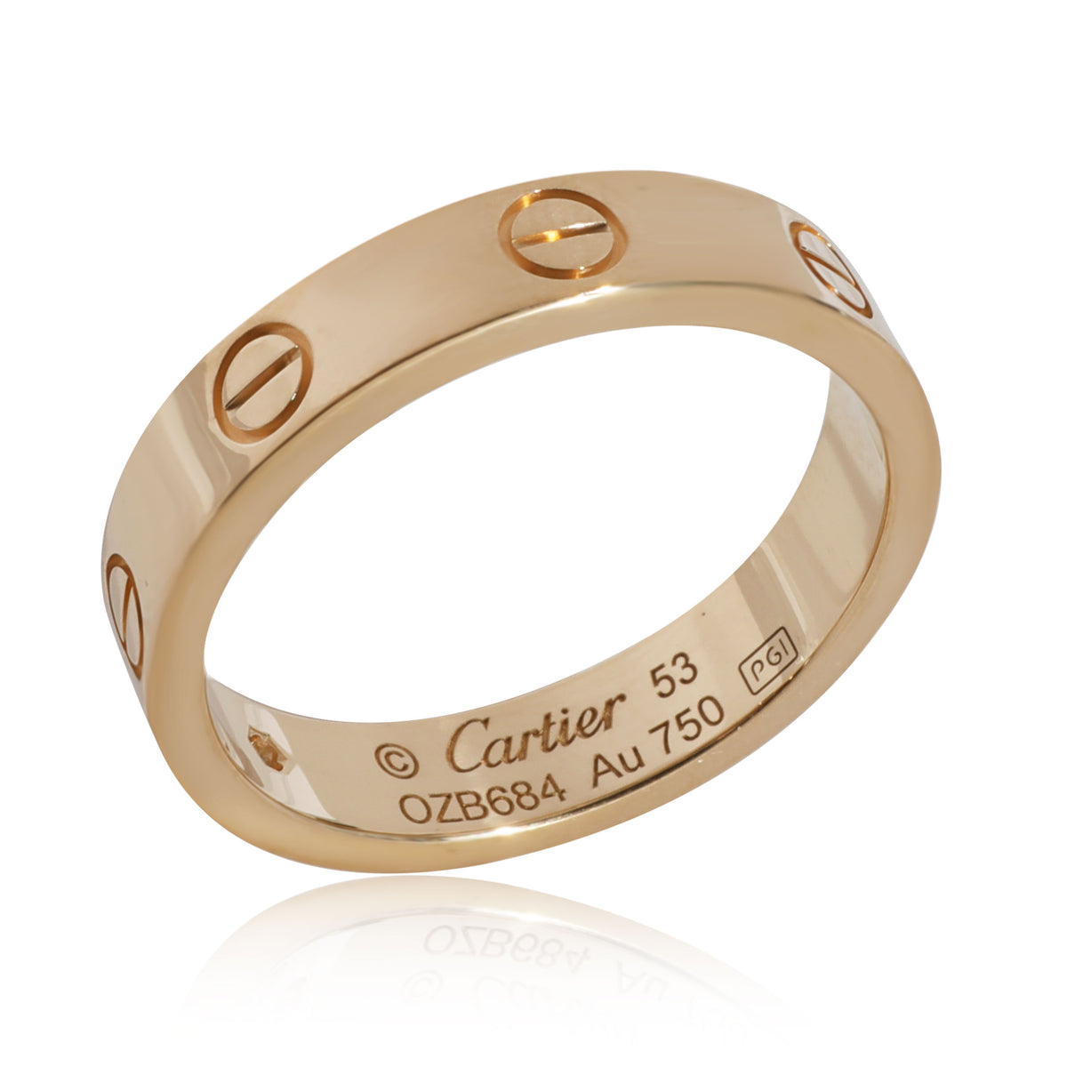 Cartier Love Diamond Wedding Band in 18K Yellow Gold 0.02 CTW