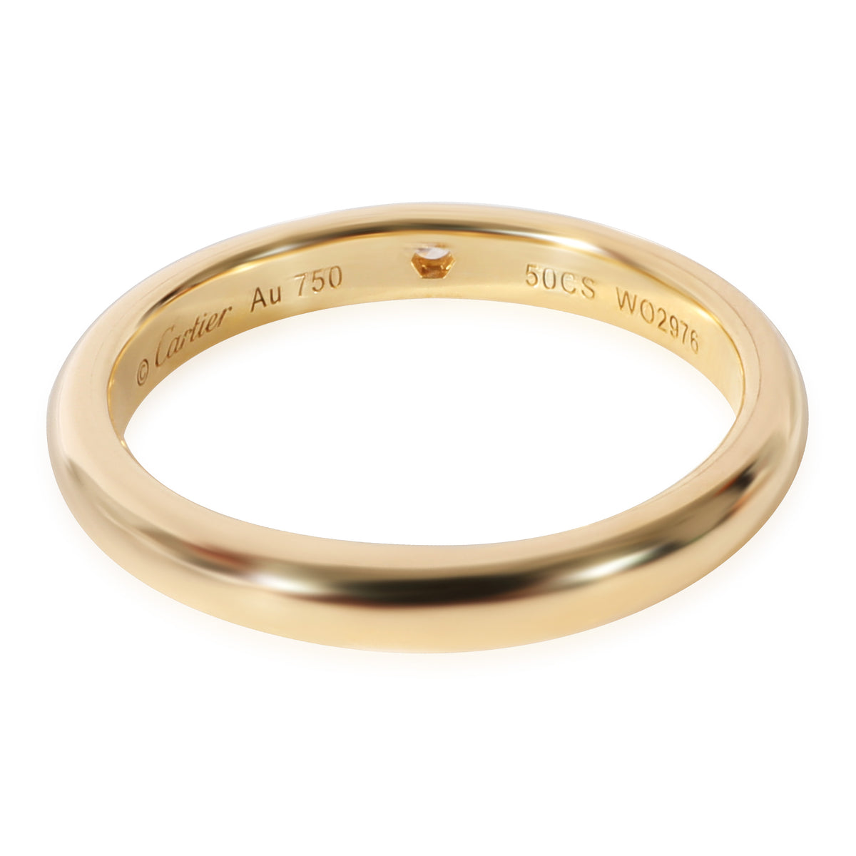 Cartier 1895 Diamond Wedding Band in 18K Yellow Gold 0.01 CTW