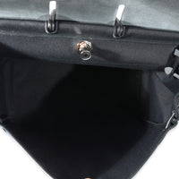 Hermès Black Military Toile Vache Hunter Zip Retourne Herbag Cabine Bag