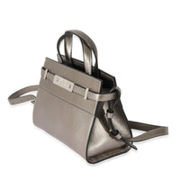 Saint Laurent Silver Leather Nano Manhattan Shopper