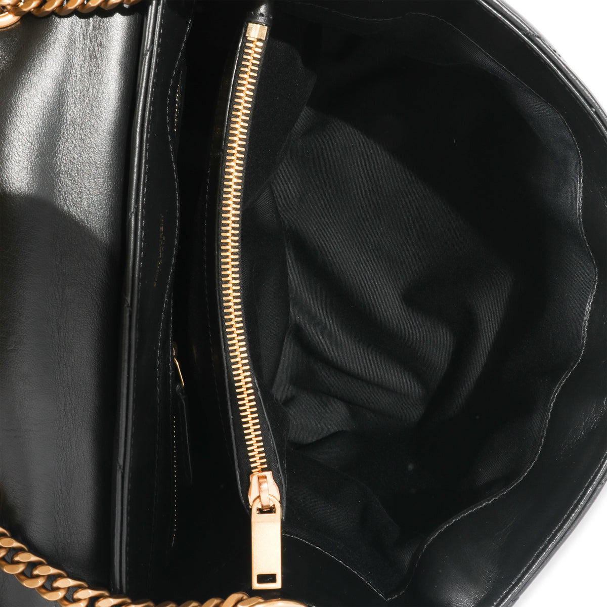 Saint Laurent Black Matelassé Medium LouLou Bag