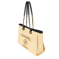 Chanel Natural Raffia Small Deauville Tote