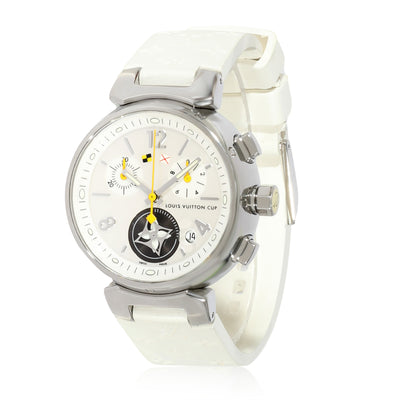 Louis Vuitton Tambour Q132C Womens Watch in  Stainless Steel