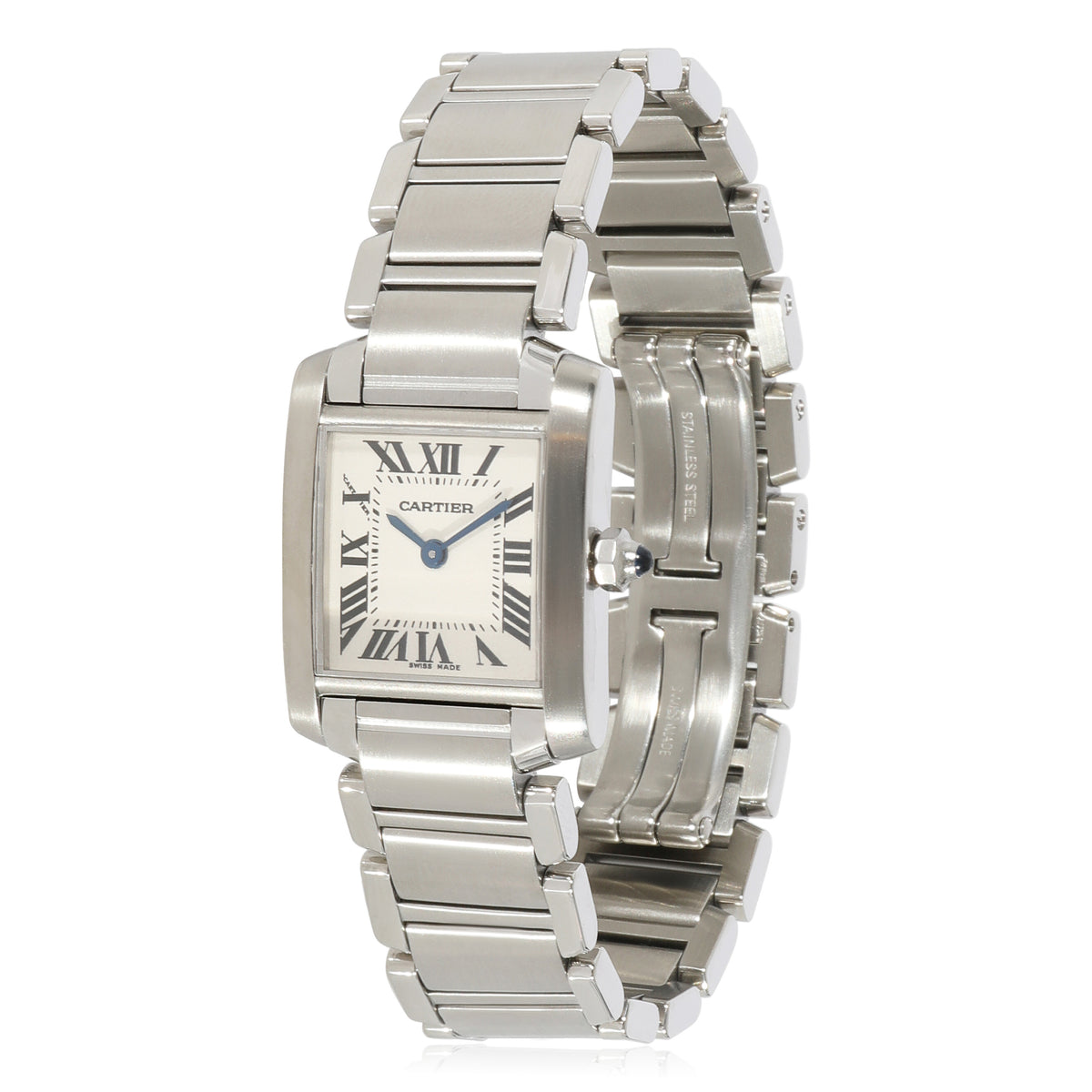 Cartier Tank Francaise W51008Q3 Womens Watch in  Stainless Steel