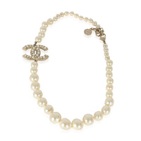 Chanel 100th Anniversary Faux Pearl CC Necklace
