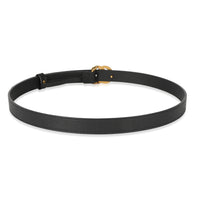 Gucci Double G Pearl Embellished Black Leather Belt