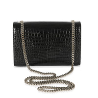 Saint Laurent Black Leather Embossed Small Kate Tassel