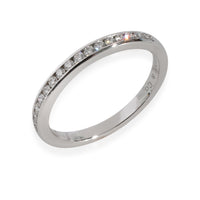 Tiffany & Co. Channel Diamond Half Eternity Wedding Band in  Platinum 0.17 CTW