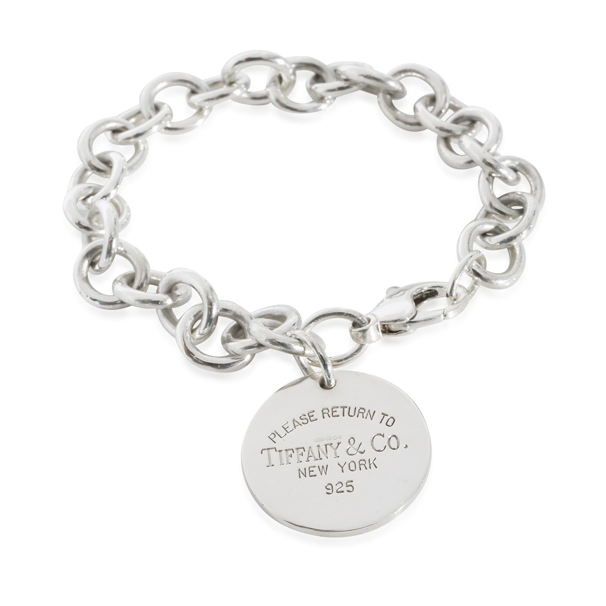 Tiffany & Co. Return To Tiffany Round Tag Bracelet in  Sterling Silver