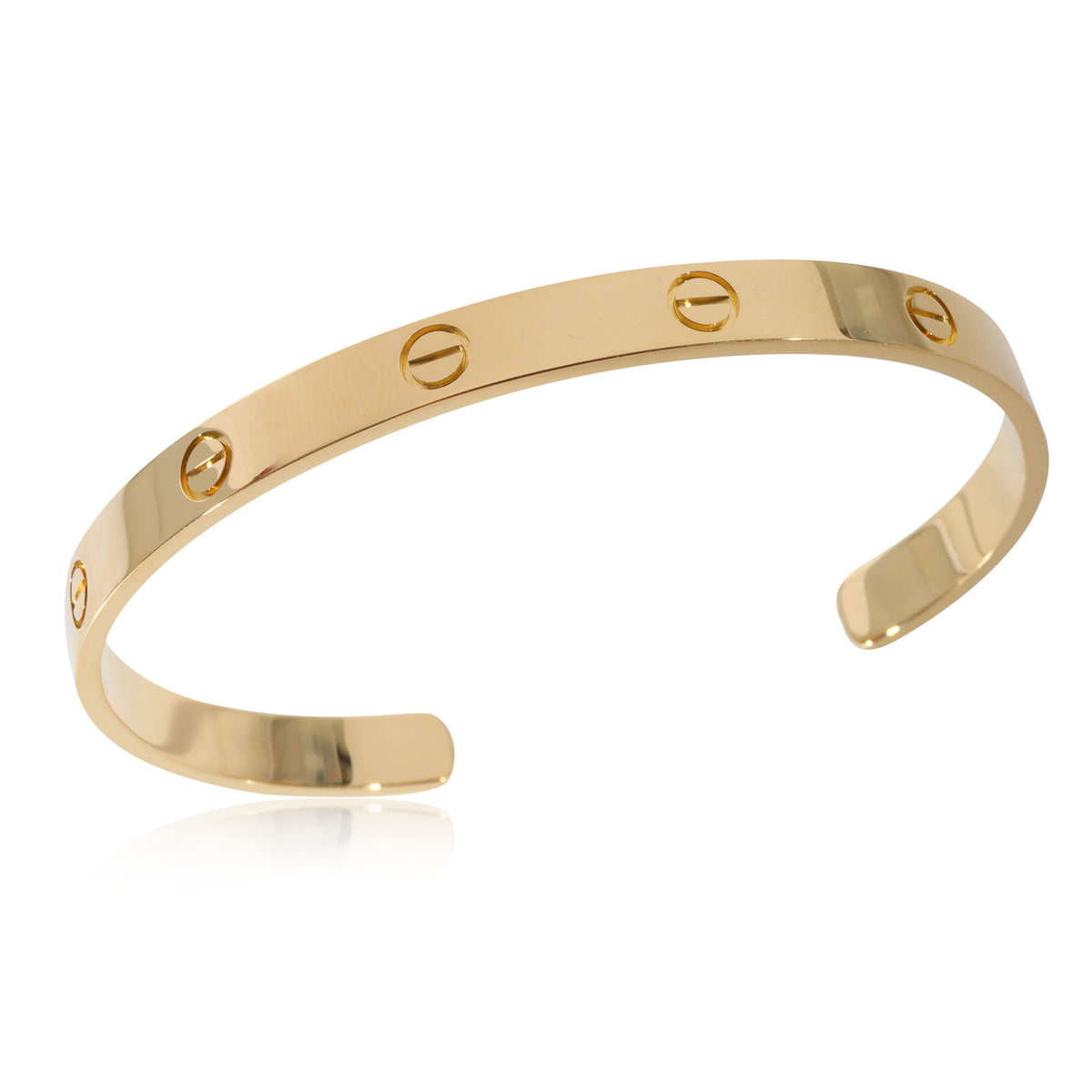 Cartier Love Cuff Bracelet in 18k Yellow Gold (Size 20)