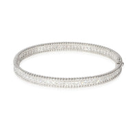 Van Cleef & Arpels Perlee Diamond Bracelet in 18K White Gold 2.16 CTW