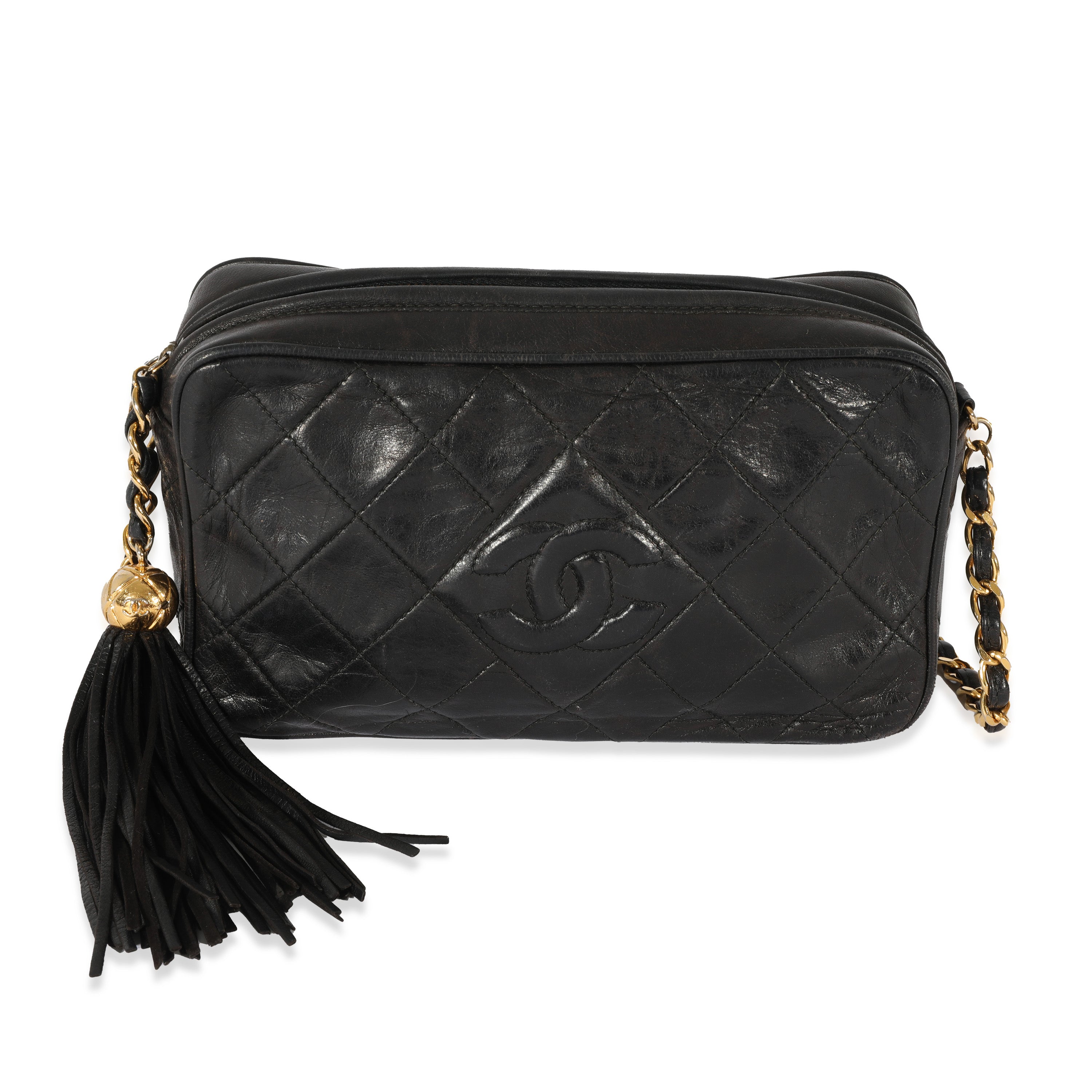 Chanel Vintage Lambskin Diamond Quilted Tassel Bag, myGemma, QA